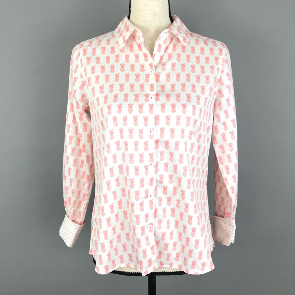 Foxcroft women’s pineapple button down shirt